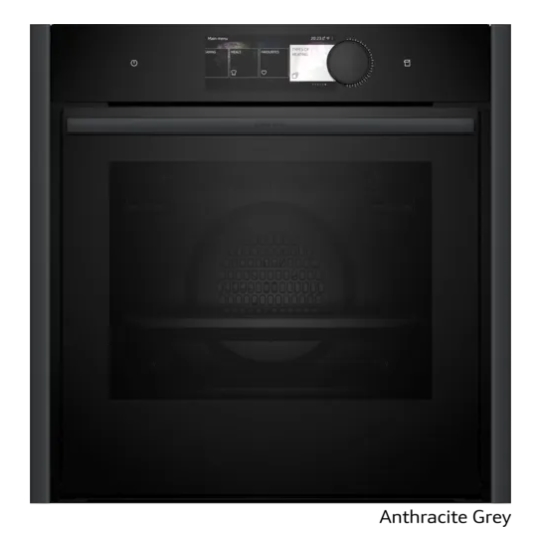 Kombi-/dampovn 60 x 60 cm Flexdesign 71l A+ m/disp - Neff N90 - Anthracite Grey